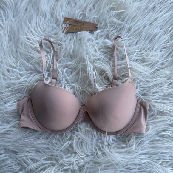 Skims Fits Everybody Pushup Demi Bra Mica Size 36B - Picture 1 of 7